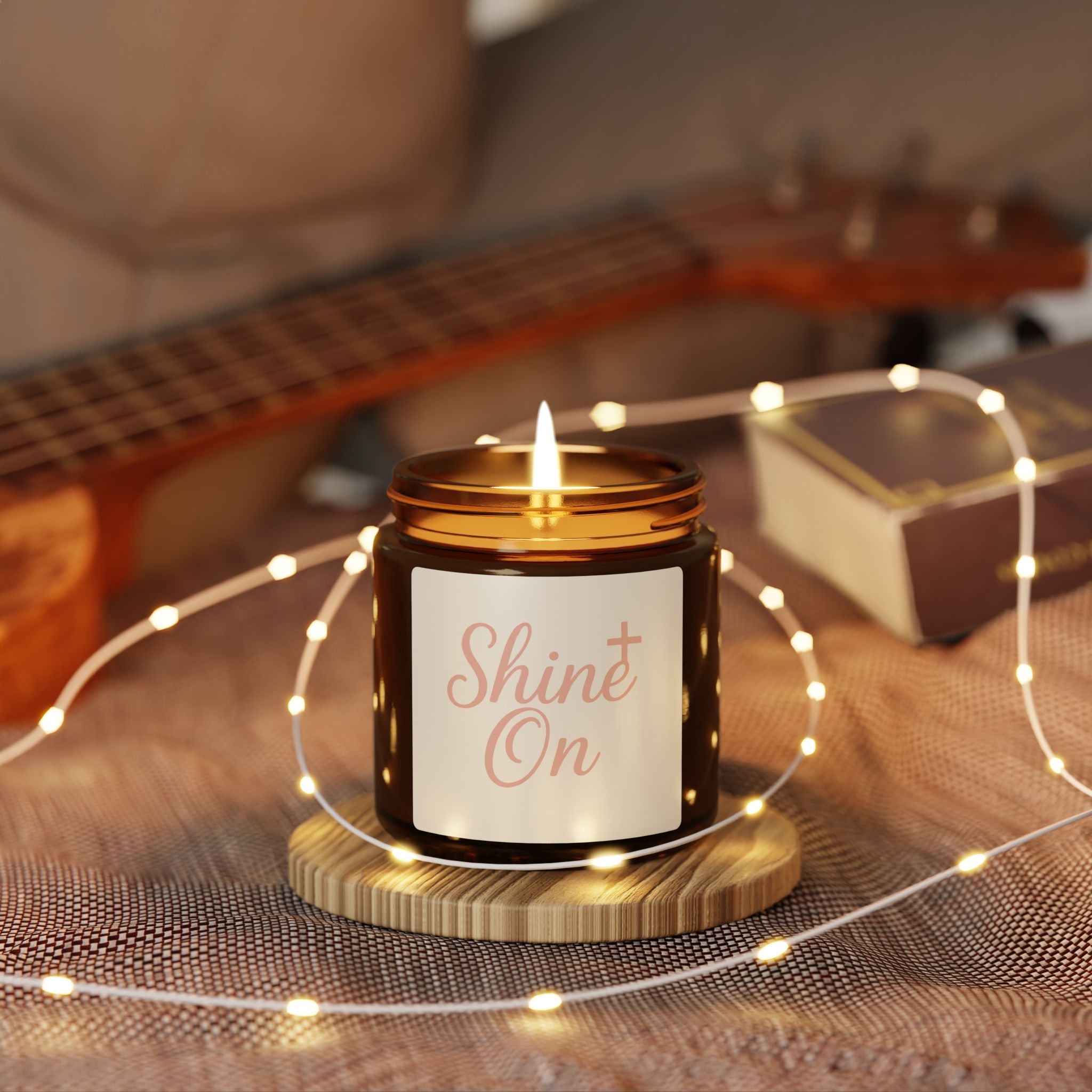 Shine On Scented Soy Candle - Multi-Size Amber Jar