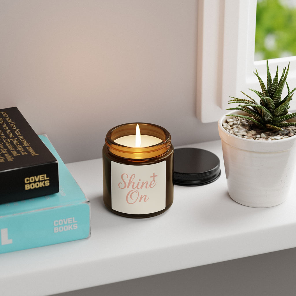 Shine On Scented Soy Candle - Multi-Size Amber Jar