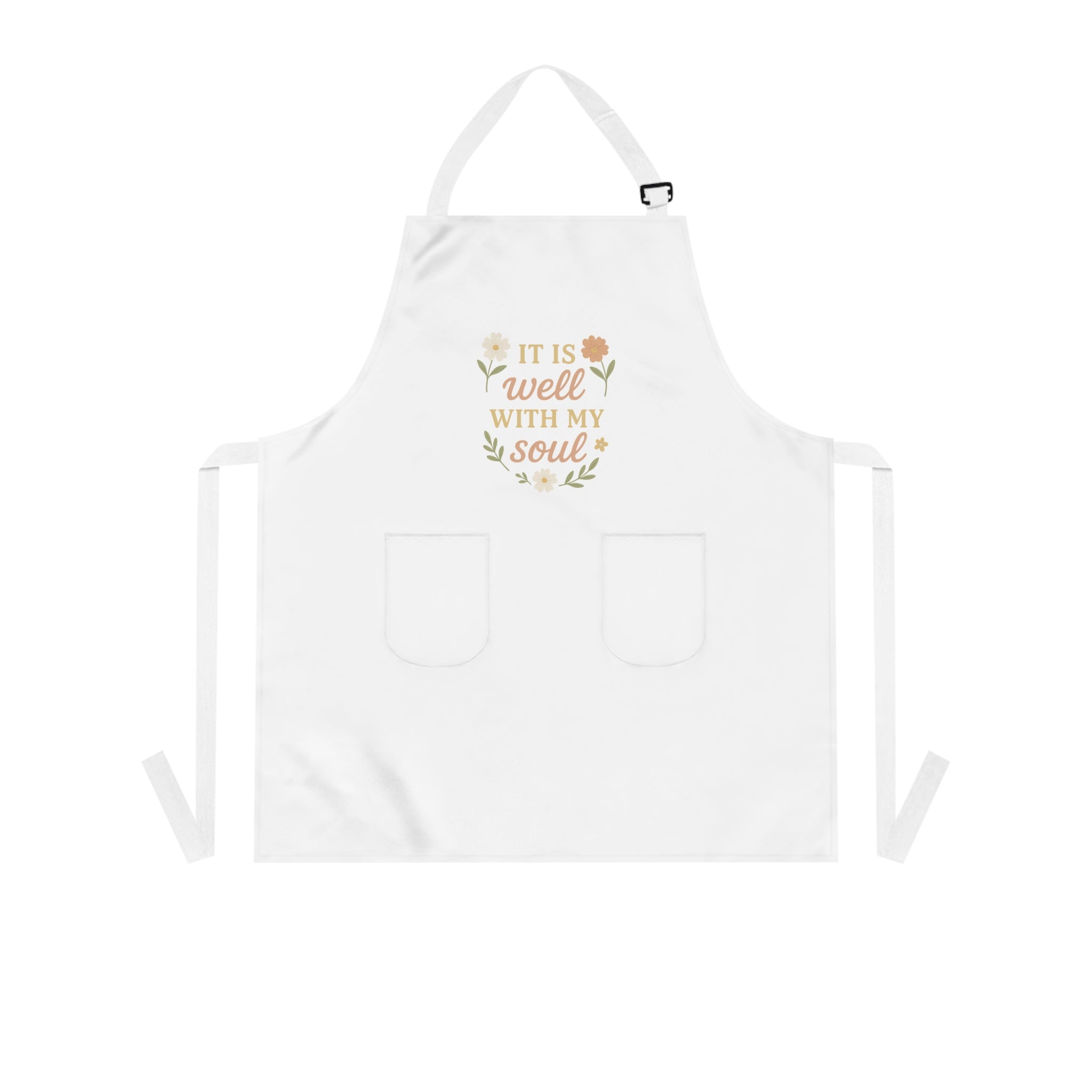 Well With My Soul Apron, Inspirational Cooking Gift, Gardening Apron, Creative Kitchenware, Soulful Apron for Food Lovers