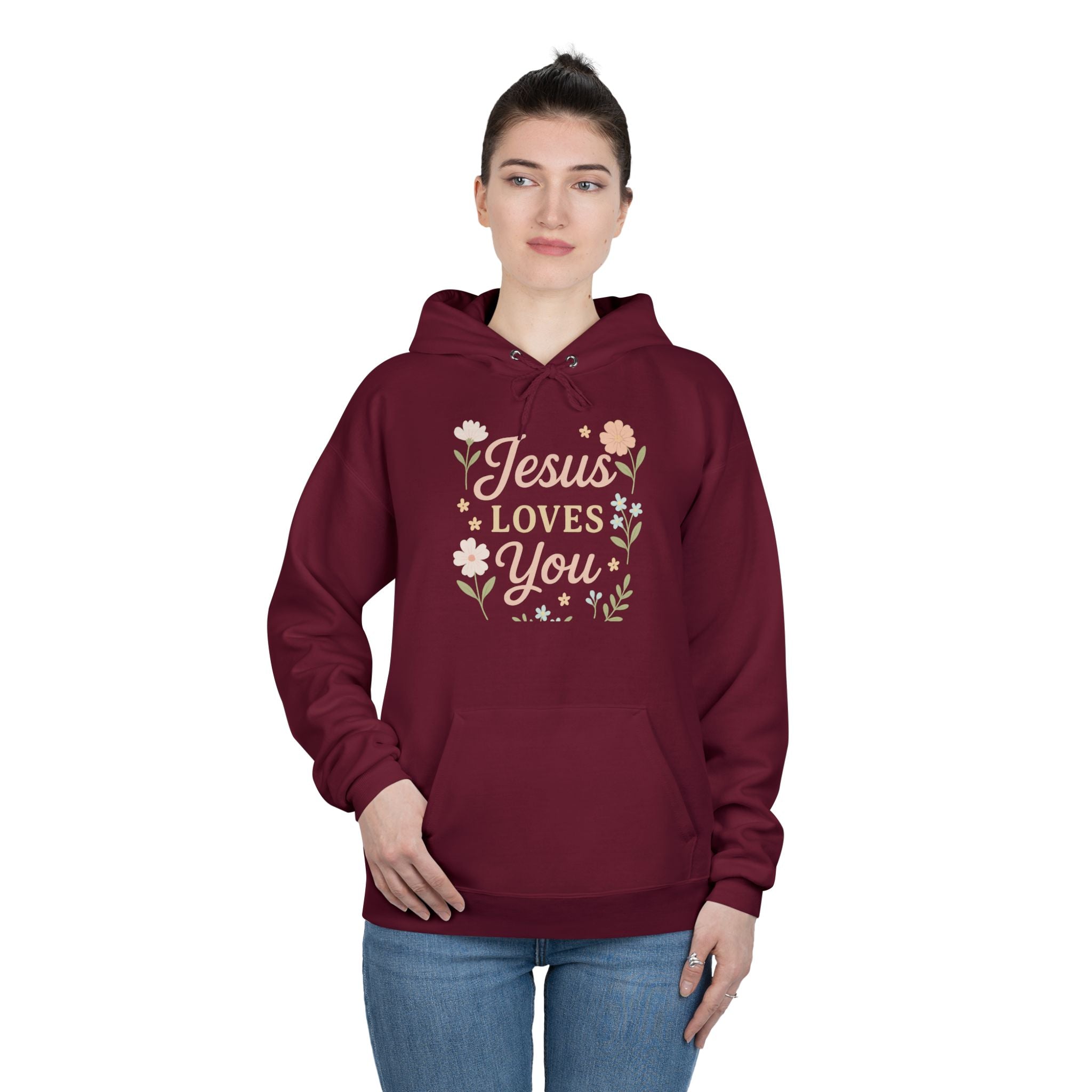 Jesus Loves You Eco-Friendly Hoodie