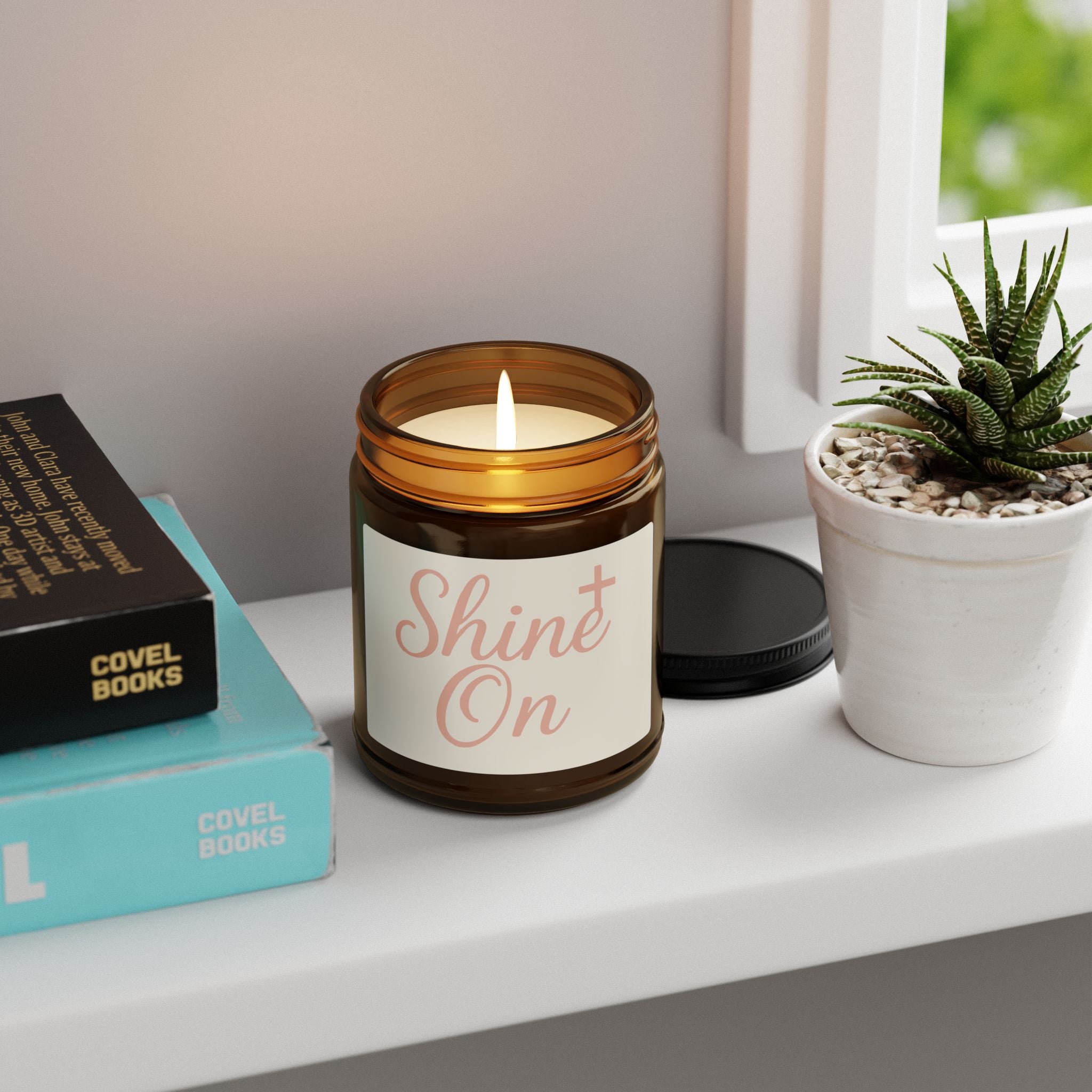 Shine On Scented Soy Candle - Multi-Size Amber Jar