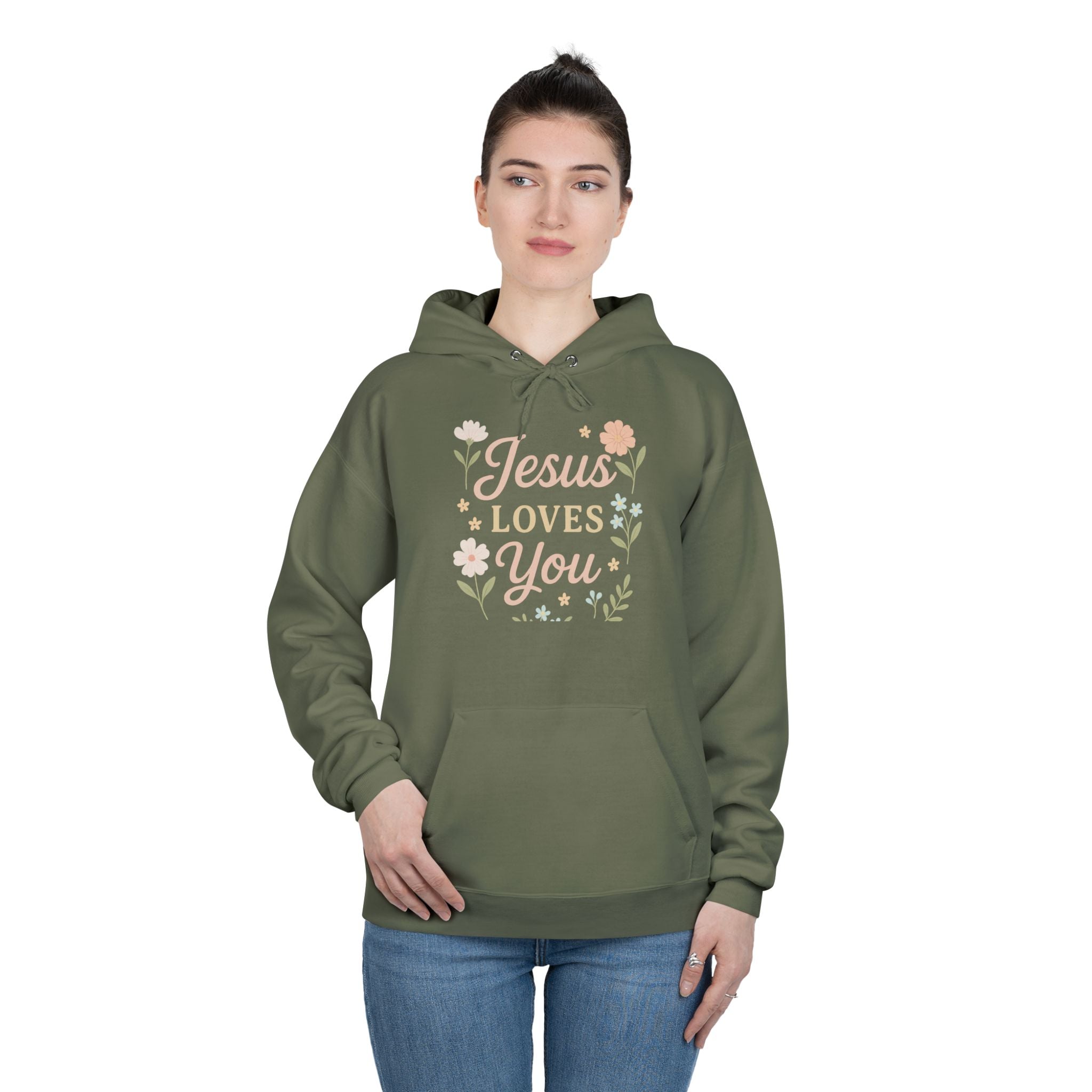 Jesus Loves You Eco-Friendly Hoodie